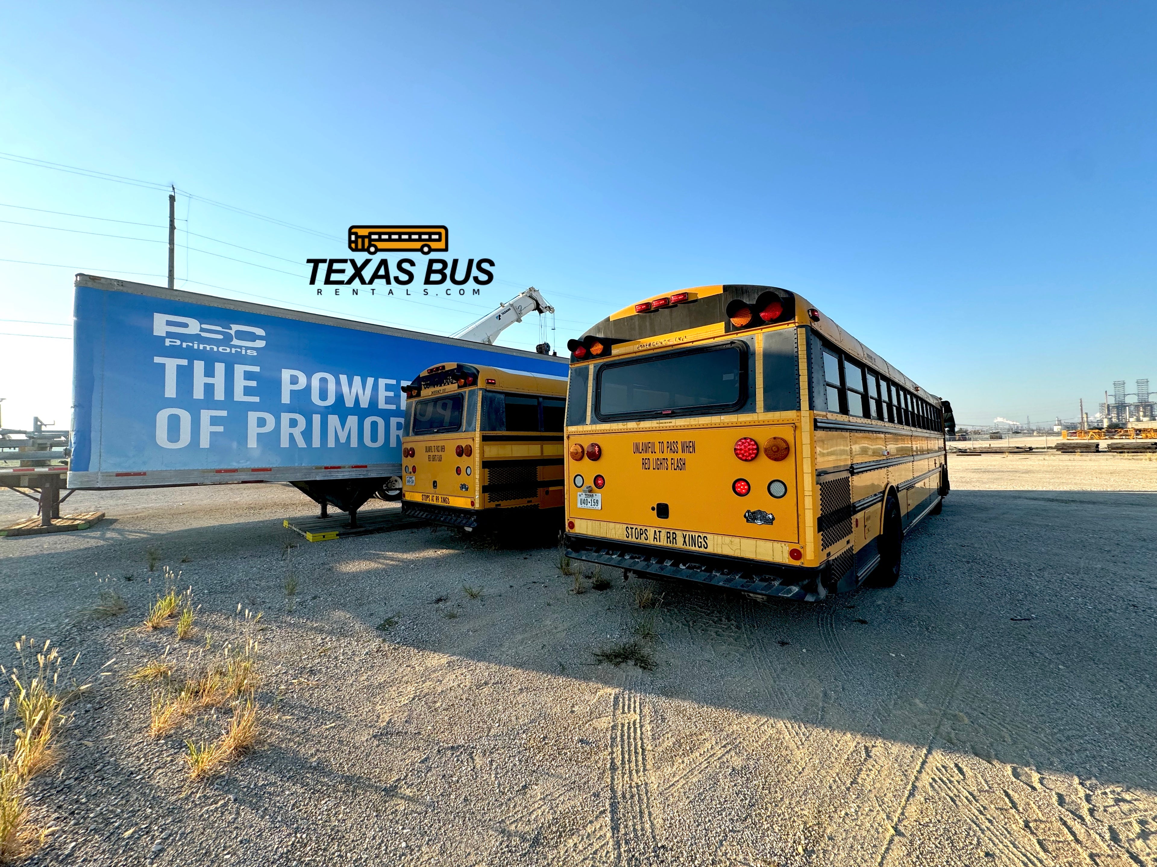 school bus rental Houston 